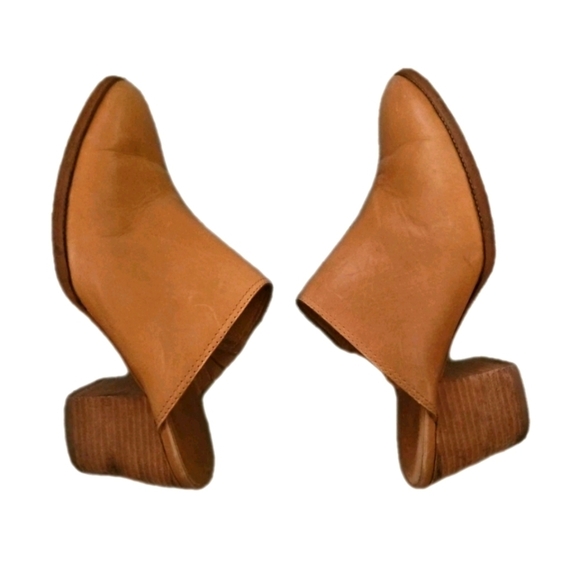 Madewell Womens Tan The Harper Classic Minimalist Slip On Leather Mule 9 - Picture 7 of 15